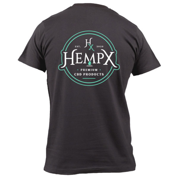 HempX Men's T-Shirt Charcoal Back