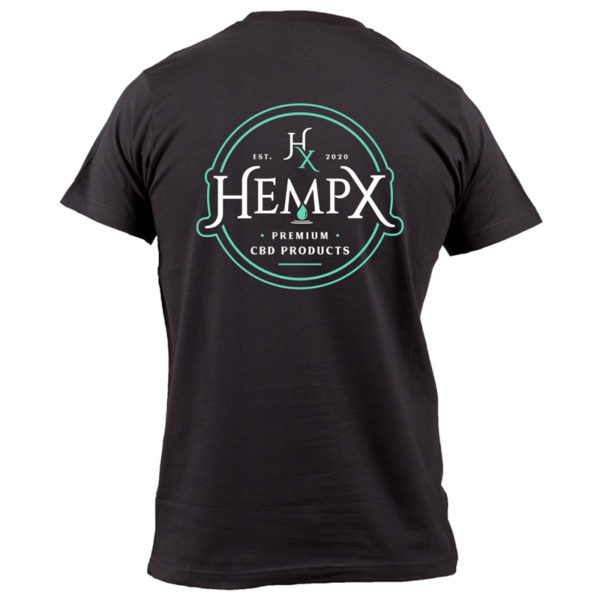 HempX Men's T-Shirt Black Back