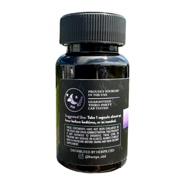 CBD +CBN Sleep Capsules Back